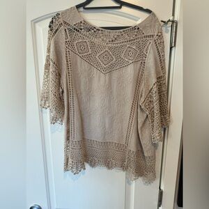 Cotton embroidered shirt size xl